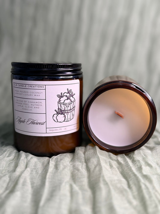 Apple Harvest 8oz Amber Jar Candle